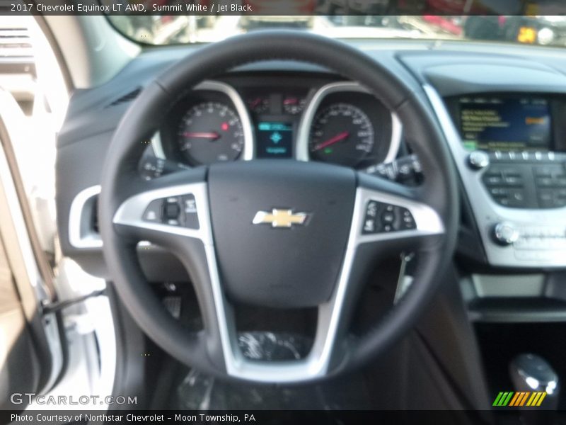 Summit White / Jet Black 2017 Chevrolet Equinox LT AWD