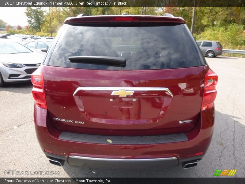 Siren Red Tintcoat / Jet Black 2017 Chevrolet Equinox Premier AWD