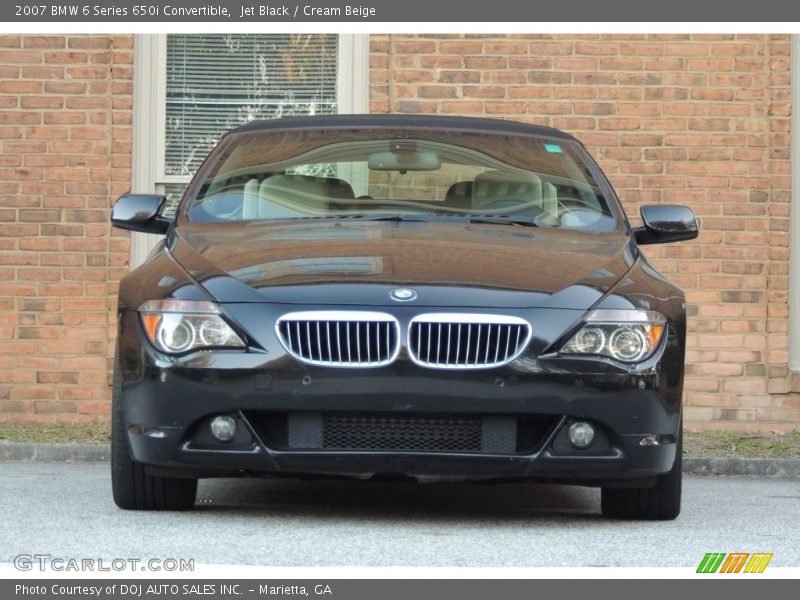 Jet Black / Cream Beige 2007 BMW 6 Series 650i Convertible