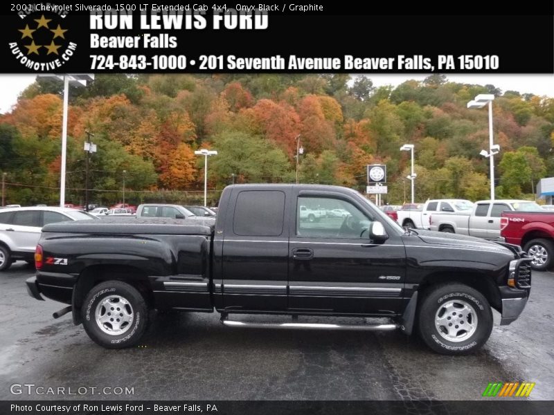Onyx Black / Graphite 2001 Chevrolet Silverado 1500 LT Extended Cab 4x4