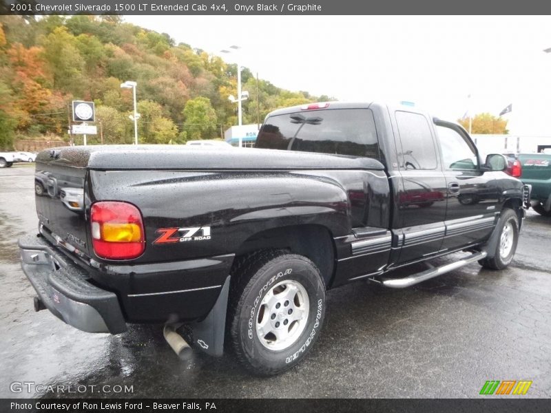 Onyx Black / Graphite 2001 Chevrolet Silverado 1500 LT Extended Cab 4x4