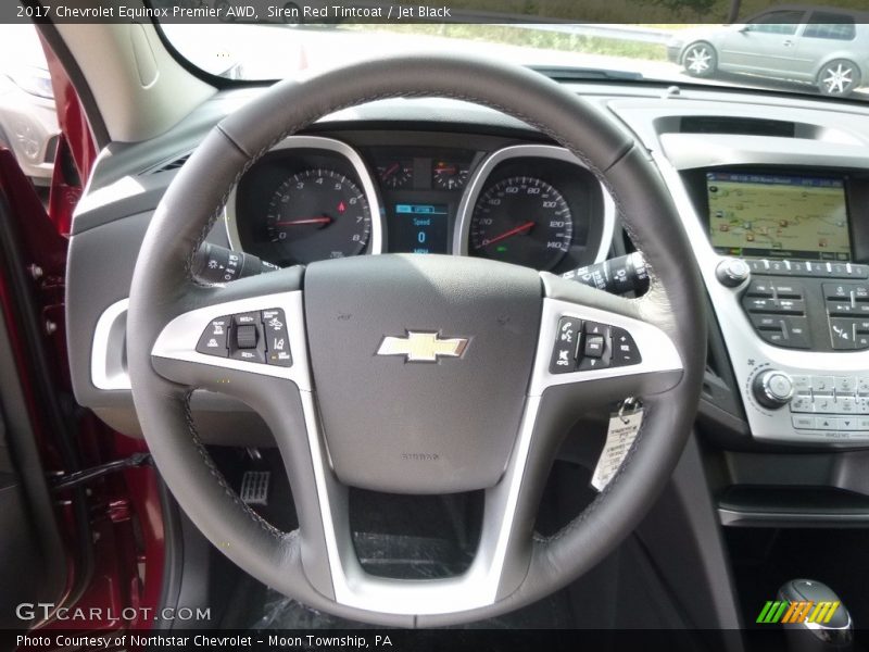 Siren Red Tintcoat / Jet Black 2017 Chevrolet Equinox Premier AWD