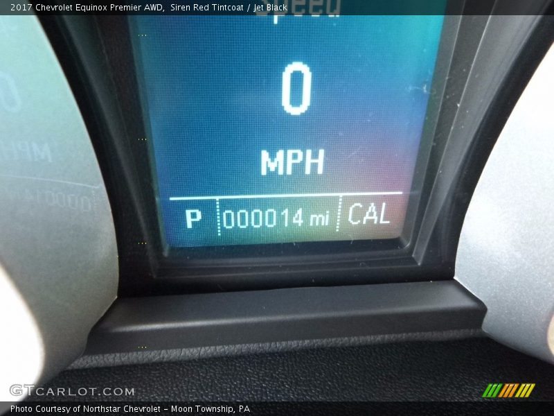 Siren Red Tintcoat / Jet Black 2017 Chevrolet Equinox Premier AWD