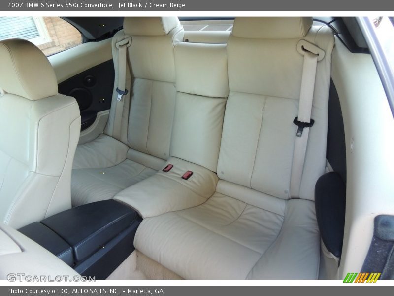 Jet Black / Cream Beige 2007 BMW 6 Series 650i Convertible
