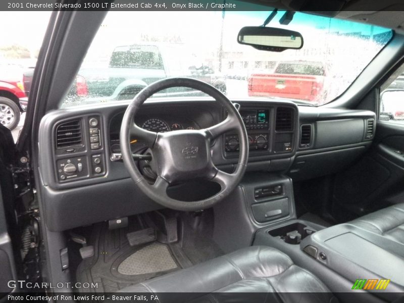 Onyx Black / Graphite 2001 Chevrolet Silverado 1500 LT Extended Cab 4x4