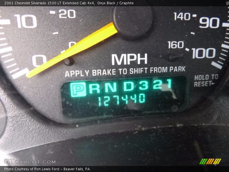 Onyx Black / Graphite 2001 Chevrolet Silverado 1500 LT Extended Cab 4x4