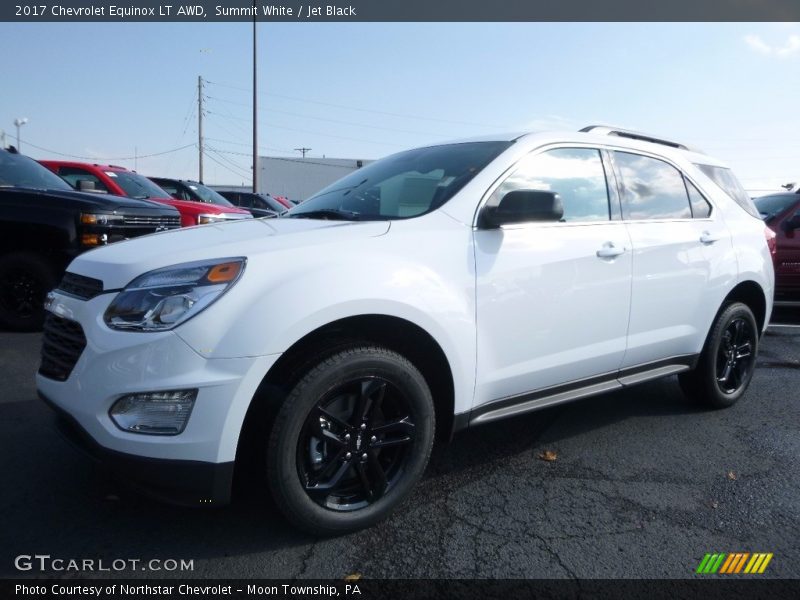 Summit White / Jet Black 2017 Chevrolet Equinox LT AWD