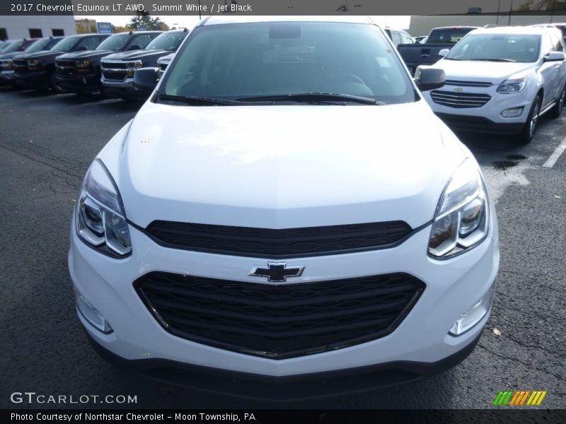 Summit White / Jet Black 2017 Chevrolet Equinox LT AWD