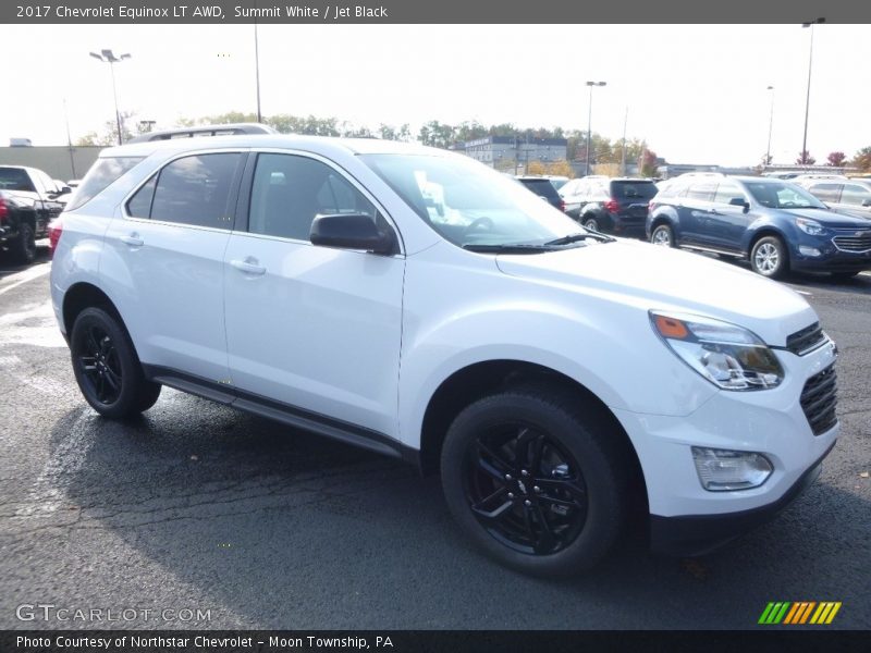 Summit White / Jet Black 2017 Chevrolet Equinox LT AWD