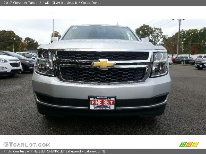 Silver Ice Metallic / Cocoa/Dune 2017 Chevrolet Tahoe LS 4WD