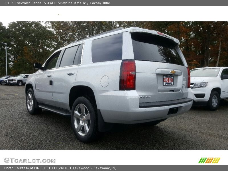 Silver Ice Metallic / Cocoa/Dune 2017 Chevrolet Tahoe LS 4WD