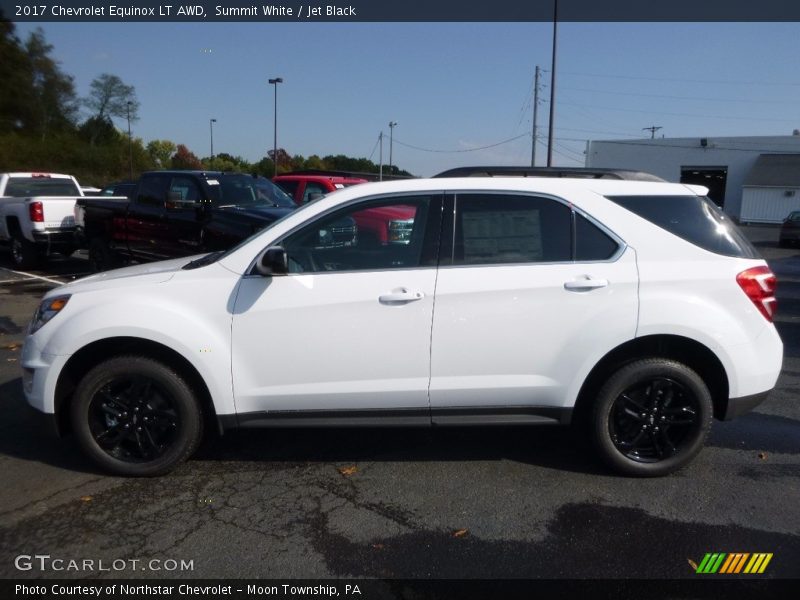 Summit White / Jet Black 2017 Chevrolet Equinox LT AWD