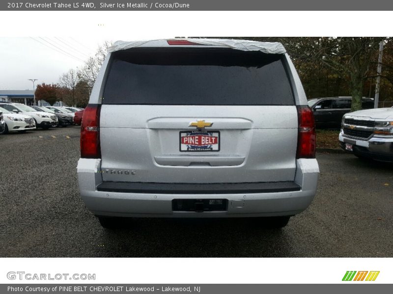 Silver Ice Metallic / Cocoa/Dune 2017 Chevrolet Tahoe LS 4WD