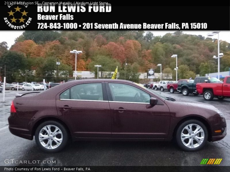 Cinnamon Metallic / Medium Light Stone 2012 Ford Fusion SE