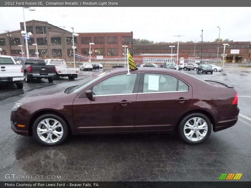 Cinnamon Metallic / Medium Light Stone 2012 Ford Fusion SE