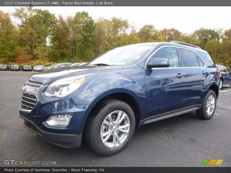 Patriot Blue Metallic / Jet Black 2017 Chevrolet Equinox LT AWD