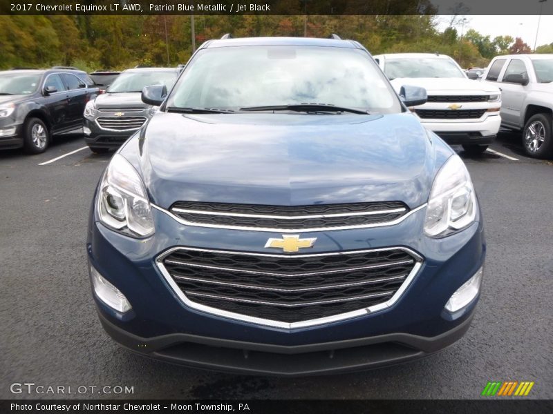 Patriot Blue Metallic / Jet Black 2017 Chevrolet Equinox LT AWD