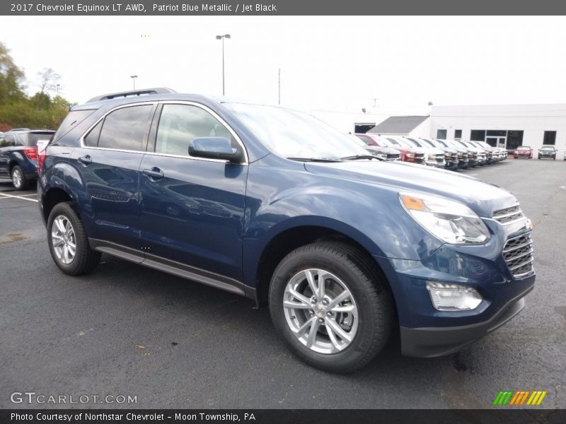 Patriot Blue Metallic / Jet Black 2017 Chevrolet Equinox LT AWD