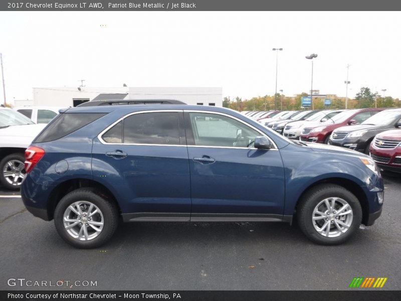 Patriot Blue Metallic / Jet Black 2017 Chevrolet Equinox LT AWD