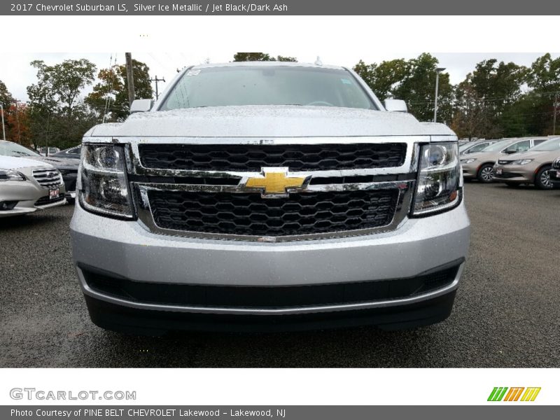 Silver Ice Metallic / Jet Black/Dark Ash 2017 Chevrolet Suburban LS
