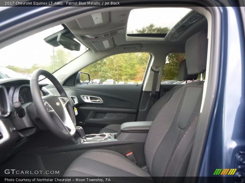 Patriot Blue Metallic / Jet Black 2017 Chevrolet Equinox LT AWD