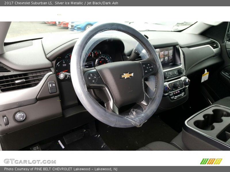 Silver Ice Metallic / Jet Black/Dark Ash 2017 Chevrolet Suburban LS