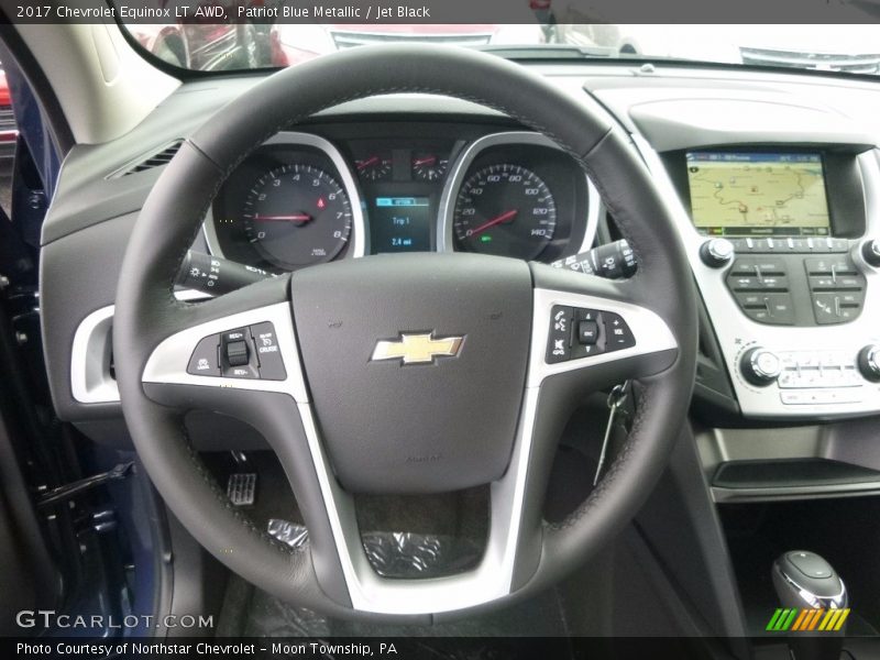 Patriot Blue Metallic / Jet Black 2017 Chevrolet Equinox LT AWD