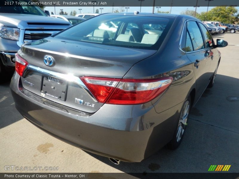Predawn Gray Mica / Ash 2017 Toyota Camry Hybrid XLE