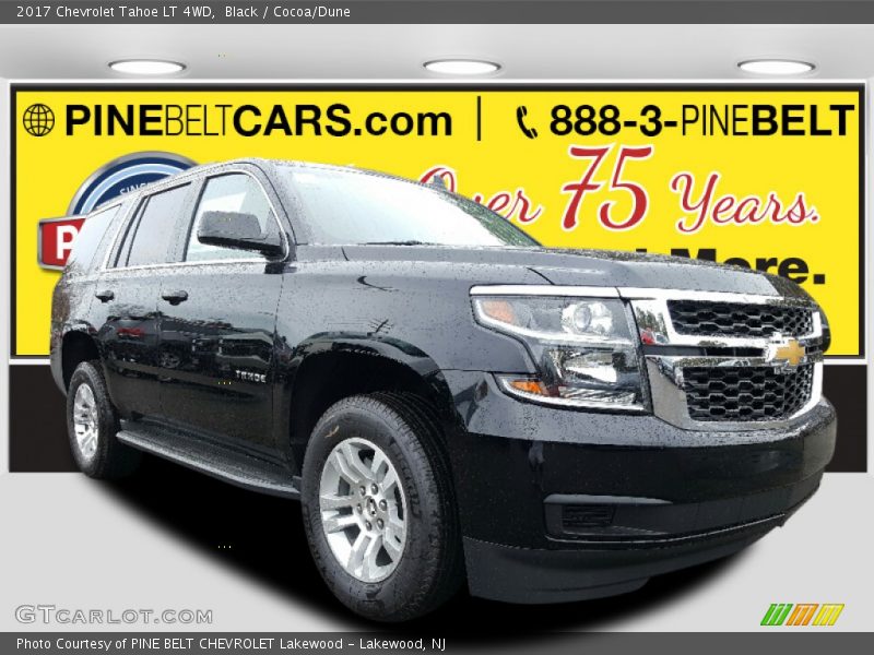 Black / Cocoa/Dune 2017 Chevrolet Tahoe LT 4WD