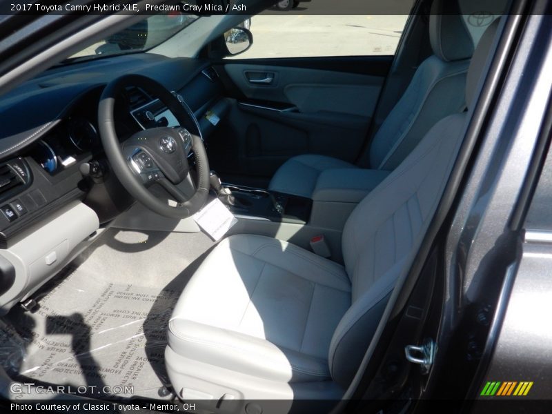 Predawn Gray Mica / Ash 2017 Toyota Camry Hybrid XLE