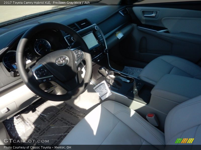 Predawn Gray Mica / Ash 2017 Toyota Camry Hybrid XLE