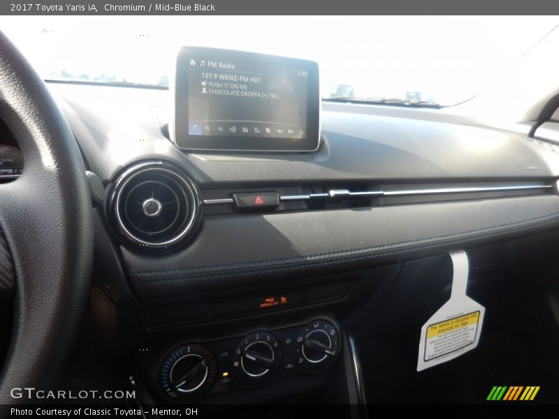 Chromium / Mid-Blue Black 2017 Toyota Yaris iA