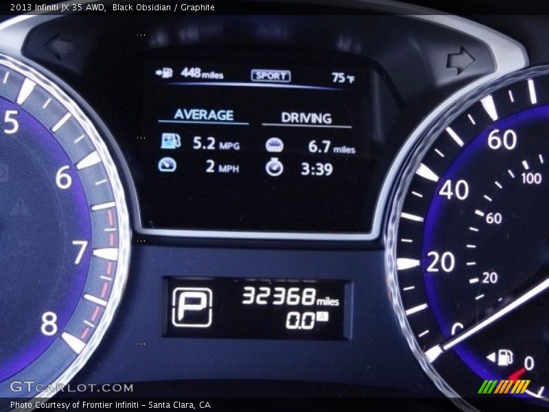 Black Obsidian / Graphite 2013 Infiniti JX 35 AWD