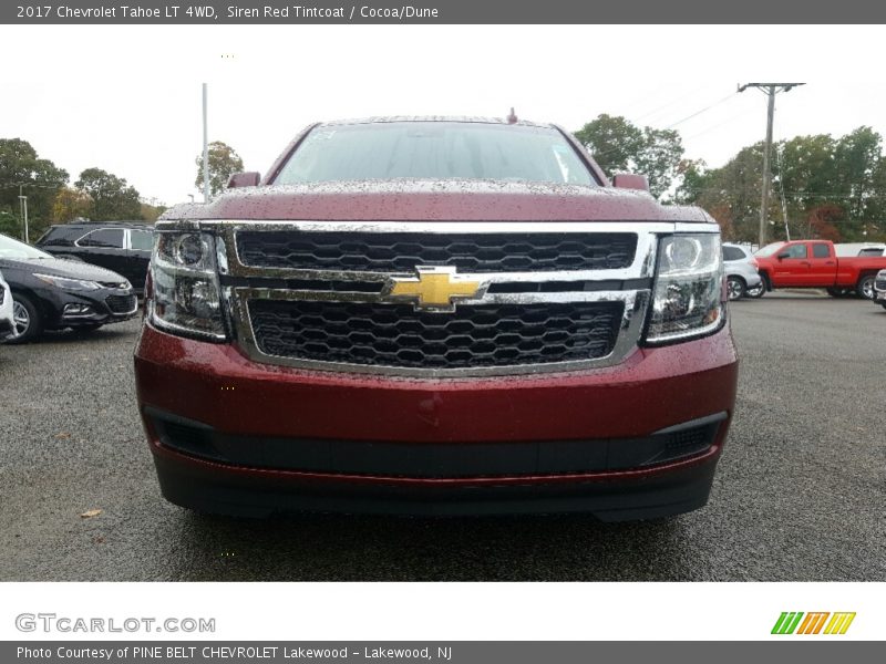 Siren Red Tintcoat / Cocoa/Dune 2017 Chevrolet Tahoe LT 4WD