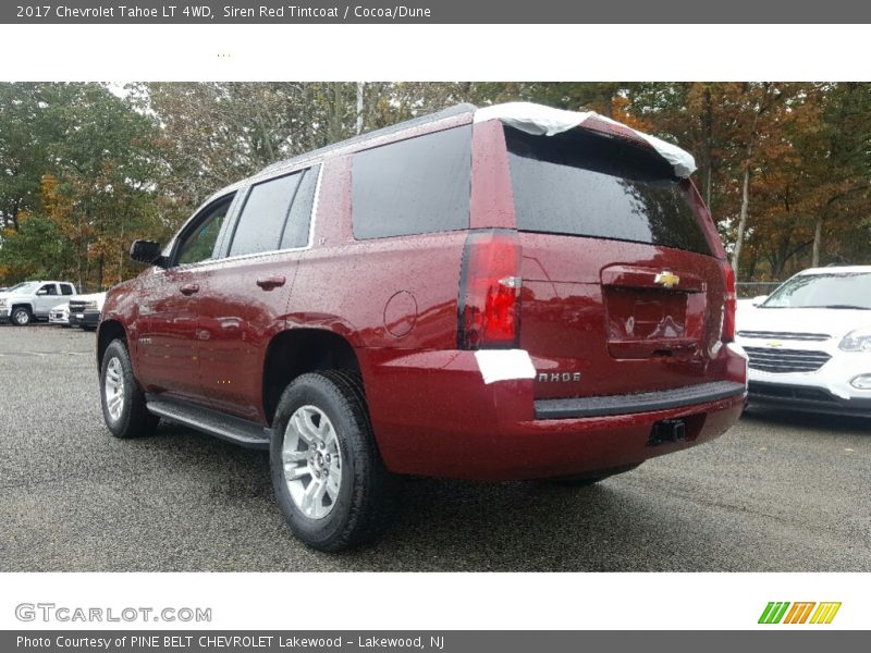 Siren Red Tintcoat / Cocoa/Dune 2017 Chevrolet Tahoe LT 4WD