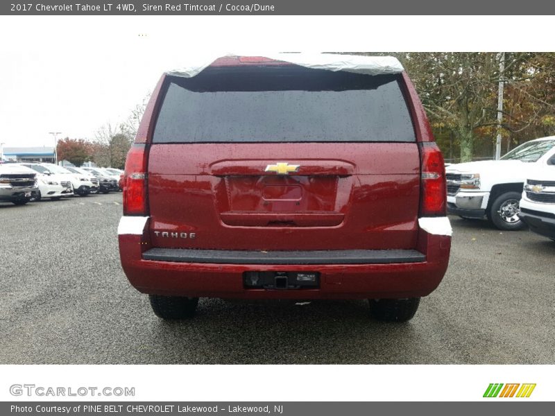 Siren Red Tintcoat / Cocoa/Dune 2017 Chevrolet Tahoe LT 4WD