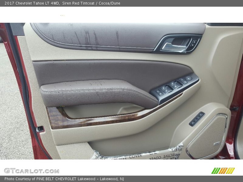 Siren Red Tintcoat / Cocoa/Dune 2017 Chevrolet Tahoe LT 4WD