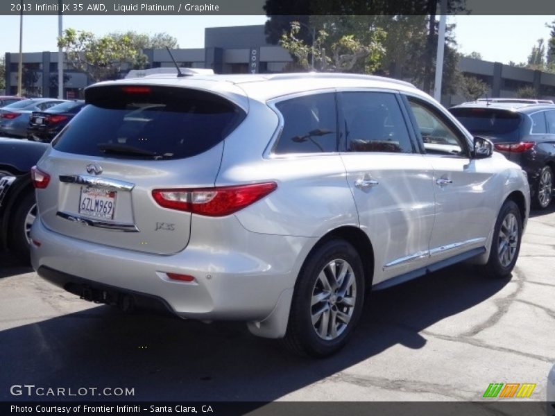 Liquid Platinum / Graphite 2013 Infiniti JX 35 AWD