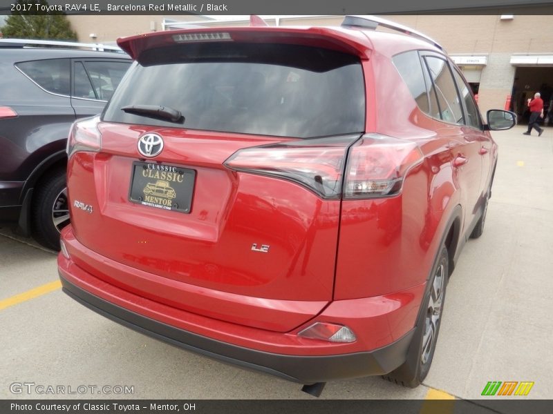 Barcelona Red Metallic / Black 2017 Toyota RAV4 LE