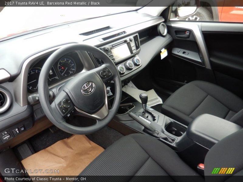 Barcelona Red Metallic / Black 2017 Toyota RAV4 LE