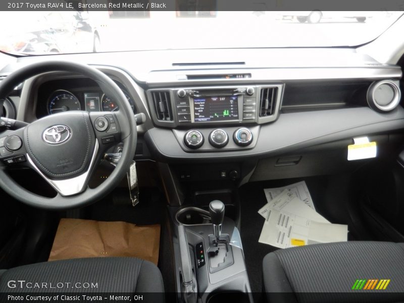 Barcelona Red Metallic / Black 2017 Toyota RAV4 LE