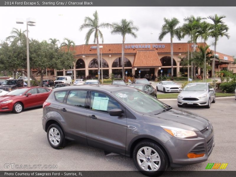 Sterling Gray / Charcoal Black 2014 Ford Escape S
