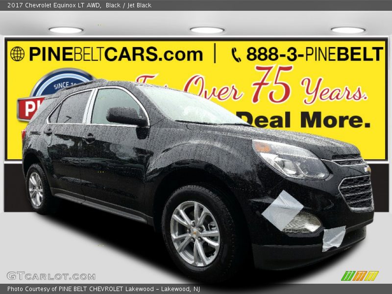 Black / Jet Black 2017 Chevrolet Equinox LT AWD