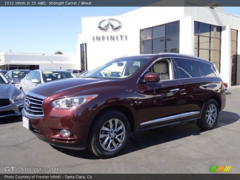 Midnight Garnet / Wheat 2013 Infiniti JX 35 AWD