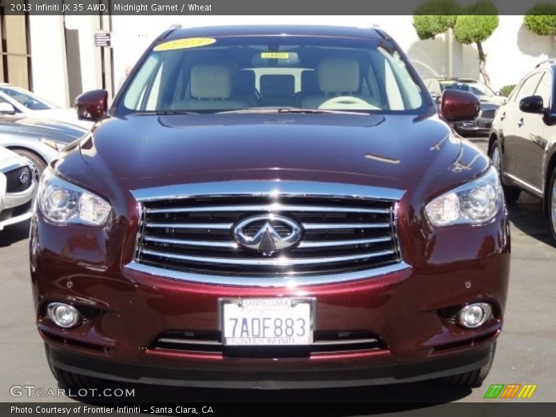 Midnight Garnet / Wheat 2013 Infiniti JX 35 AWD