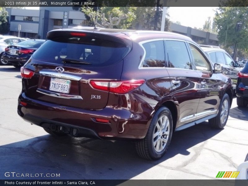 Midnight Garnet / Wheat 2013 Infiniti JX 35 AWD