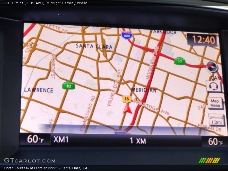 Midnight Garnet / Wheat 2013 Infiniti JX 35 AWD