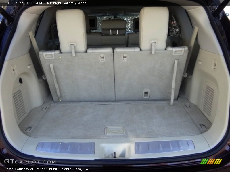 Midnight Garnet / Wheat 2013 Infiniti JX 35 AWD