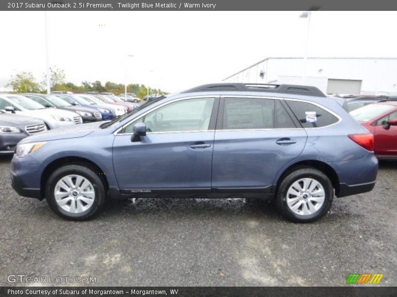 Twilight Blue Metallic / Warm Ivory 2017 Subaru Outback 2.5i Premium