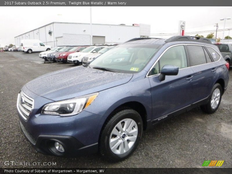 Twilight Blue Metallic / Warm Ivory 2017 Subaru Outback 2.5i Premium